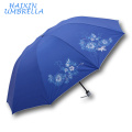 Cible Marché Chinois Unique Caractéristiques Silkscreen Imprimé Slogan Logo Largest Taille 3 Pliant Parapluie Fabricant Chine